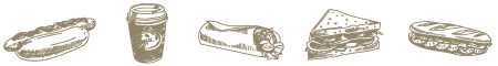 サンドウィッチのイラスト画像